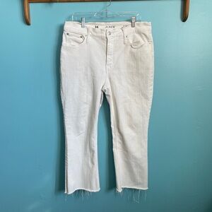 J. Crew Women's White Ankle Jeans